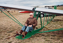16 Alan about to fly the restored Primary at a Vintage Glider Rally